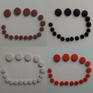 17개 가죽 클라리넷 사운드 홀 패드 램프스킨