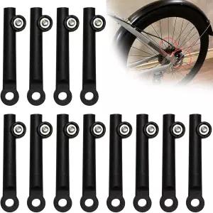 AGLOO 12pcs 자전거 펜더 지원 20/24/26인치 연장 슬리브 - 머드 가드 연결 스템 로드용 설치 랙 액세서리