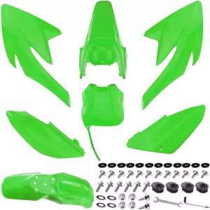 PRO BAT 7 PC 플라스틱 펜더 페어링 키트 CRF70 70F 쿨러 125cc 피트 바이크 그린