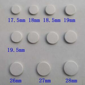 (10개/세트) 개별 사이즈 화이트 가죽 클라리넷 패드 17.5mm ~ 28mm