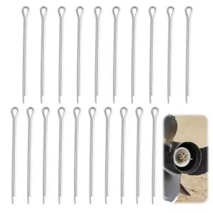 보트 지지대 샤프트용 아웃보드 모터 하드웨어 핀 교체용 20팩 해상 프로펠러 코터 스테인리스 스틸 키트