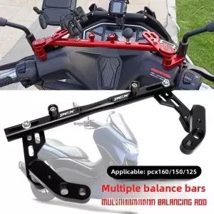 PCX사이드미러 혼다 PCX160150125용 알루미늄 합금 핸들바 밸런스 바 브라켓 휴대폰 스마트폰 내비게이션