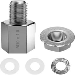 NICEACK 자전거 허브 히치 어댑터 스러스트 액슬용 범용 트레일러 커플링 실버