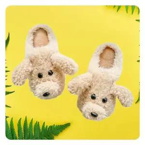 [에이치플러스몰]WL 푹신한 방한 캐릭터 두꺼운 겨울실내화 털신 실내화