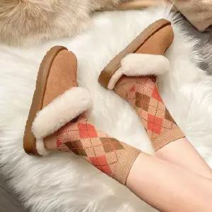 [에이치플러스몰]WL (이거찜) 여성 겨울 털슬리퍼 스웨이드털 슬리퍼 사무용 슬리퍼