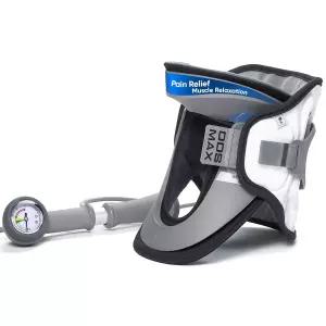 DDS Inc 불편함 감소를 위한 MAX 경추 견인 칼라 목 보호대 꼬집힌 신경을 감압 장치 스트레칭기 공압 지지