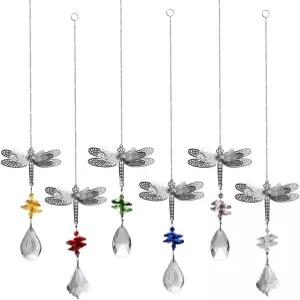드래곤플라이 크리스탈 프리즘 구슬 매달기 윈도우 가든 웨딩 크리스마스 장식 무지개 메이커 거울 6종