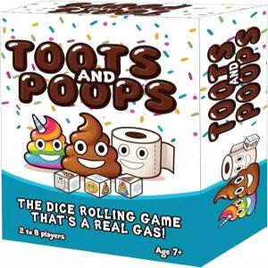어리석은 발가락과 똥으로 가는 경주 - 청소년과 성인을 위한 빠른 주사위 굴리기 게임 나이트 재미를