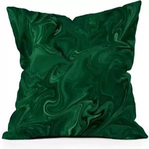 소사이어티6 실내 던지기 베개 쉴라 웬젤-가니의 홈 데코 소파나 침대용 장식용 액센트 16인치 x 에메랄드
