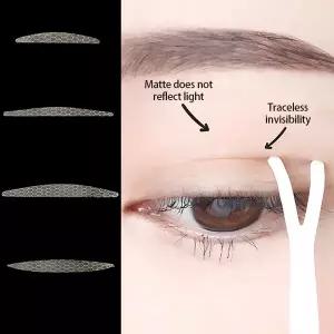 5 시트/팩 눈꺼풀 테이프 보이지 않는 이중 눈꺼풀 스티커 아이 리프트 자체 접착 레이스 붙여 넣기 접이식