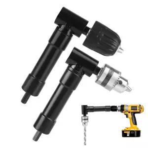 키레스척 Aluminum Alloy Right Angle Electric Drill Chucks Device 90 Degree Corner Tool Narrow Spacin