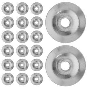 20PCS 플루트 액세서리 스테인레스 스틸 나사 가스켓 DIY 수리 키트용 정밀 판금 와셔 관악기