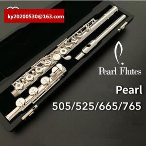 진주 플루트 PF-505 RBE C 튜닝 고퀄리티 17 키 오픈 홀 실버 도금 브랜드 악기 케이스포함 리뉴얼