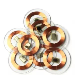 RF카드 125KHz ID T5577 재기록 구리 코일 투명 동전 카드 키 RFID 근접 EM4305 액세스 제어 복사 복제