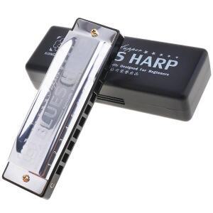 10홀 24홀 하모니카 8K 티타늄 트레몰로 톤 키 C 하프 단자 오르간 악기 케이스 포함