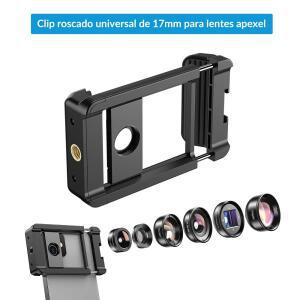 APEXEL 망원 렌즈 어댑터 유니버셜 클립 확장형 클램프 휴대폰 액세서리 17mm 스레드 66-95mm