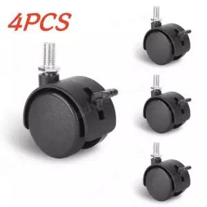 볼바퀴 4개갑 음소거 캐스터 M8 휠 15인치 교체 가구 테이블 서랍 수납장 회전 롤러 360도