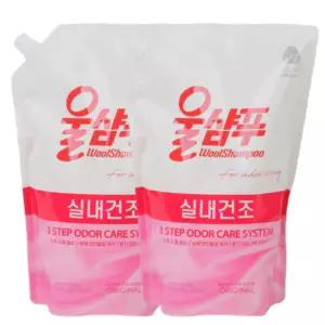 애경 울샴푸 실내건조 오리지널 섬유케어 중성세제 리필 1.3L X 2개