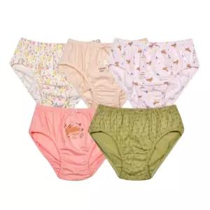 성장기 여아용 면100 여아용팬티 5매입 부드러운 귀여운 최애 편안한