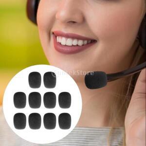 먼지 방지 클립 온 헤드셋 마이크 스폰지 윈드 스크린 머프 전기 악기 부품 or 액세서리 10개