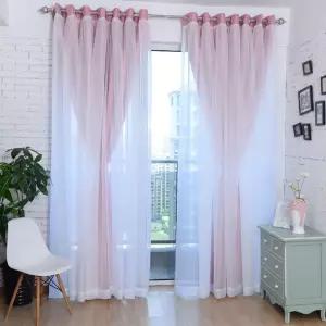 거실 쉬폰커튼 속지 실루엣 커텐 속커튼 인테리어 거실형커튼 2x2m