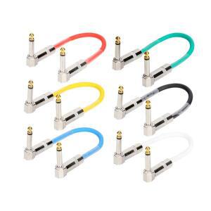 1/3PCS 기타 효과 케이블 페달 악기  코드 6.35mm 일렉트릭 와이어 금속 헤드 15/30cm