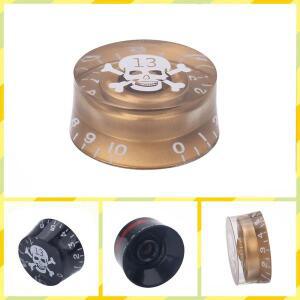 1PCS 일렉트릭 기타베이스 노브 스컬 만화 기타 포텐쇼미터 스피드 컨트롤 볼륨 톤 LP SG TL ST 스타일