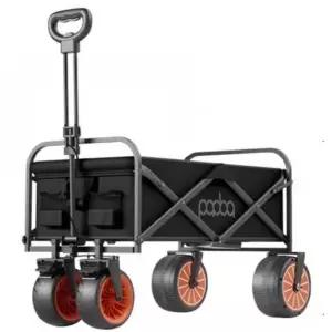 전동웨건 카트 웨건 블랙 자동 전동 캠핑용 운반카