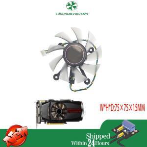 75MM FD8015U12S DC12V 0.5AMP 4 핀 쿨러 팬 ASUS GTX 560 GTX550Ti HD7850 그래픽 비디오 카드 냉각 팬