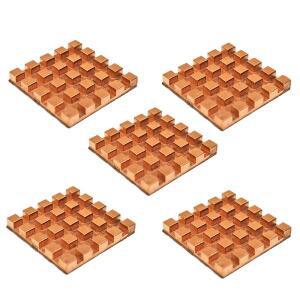 순수 구리 미니 초슬림 방열판 메모리 RAM 냉각 VGA DDR MOS GPU IC 칩셋 라디에이터 쿨러 17x17mm 5 개