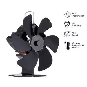 무동력팬 열 구동 스토브 선풍기 벽난로 통나무 목재 펠렛 버너 Ecofan 분배 저소음 가정 6