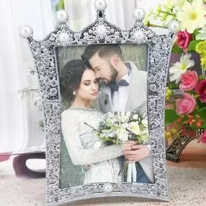 신혼부부 진주 사진 액자 웨딩 인테리어 액자 로맨틱 디자인 거실