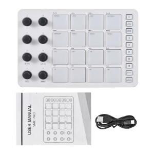 M-VE SMC-PAD MIDI 드럼 패드 컨트롤러 로우 대기 시간 블루투스 연결 기능으로 음악 제작 or 공연에 적합