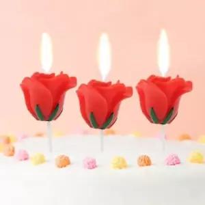 장미꽃 생일초 3p 레드 생일초 생일파티초