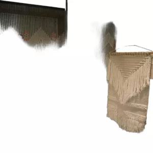 대나무 가림막 베란다 발코니 짧은 커튼 행운 파티션