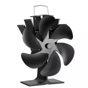 무동력팬 목재 스토브 팬 열 6 벽난로 연료 버너 비 전기