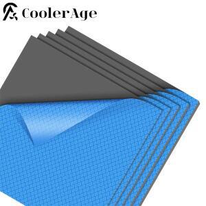 노트북 방열판 냉각용 21W/MK 실리콘 열 패드 GPU/CPU/SSD/RAM/LED/칩 쿨러 단열 100x100mm