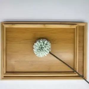 직사각 대나무 트레이 우드 사각 다용도 대형 쟁반