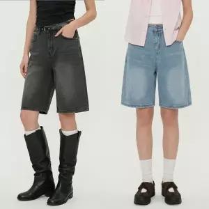 여성 루즈핏 A라인 데님 5부 반바지 JEB-1007377