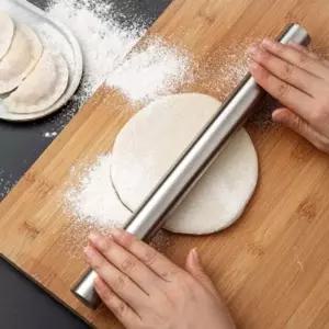 [RIZPICK]스텐 반죽밀대 325mm 만두피밀대 만두밀대