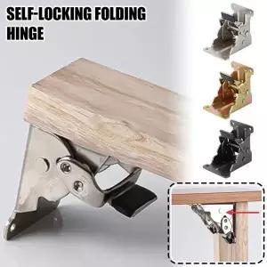 호환  90도 접이식 테이블 다리 브래킷 멀티 앵글 자동 잠금 힌지 하드웨어 테이블 대용 접이식 잠금 힌지
