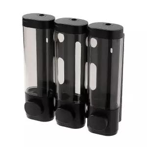 300ml 벽걸이 물비누 디스펜서 샴푸통 3구 욕실디스펜서