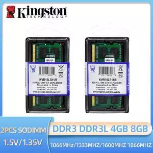 Kingston 2pcs 노트북 Ram DDR3L DDR3 8GB 4GB 1066 1333 1600 1866Mhz SODIMM PC3-8500 10600 12800 노트
