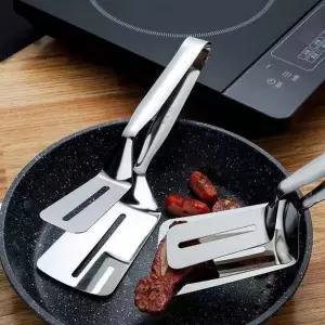 [RIZPICK]양면 스테인리스 집게 스테이크 생선 조리용 304스텐 리버서블 그릴