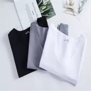 V넥 기능성 심리스 무봉제 나시 아이스 쿨 런닝 5개세트