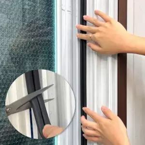 방문 고무패킹 틈새막이 검정 창문