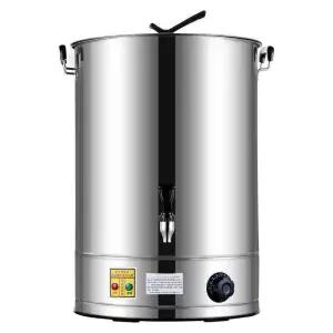 업소용 보온통 장국 육수통 자동 디스펜서 온수탱크 스틸 대용량 찜통