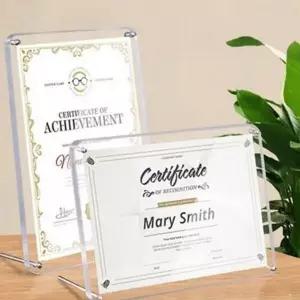 투명 프레임 케이스 서류 상장 액자 아크릴 전시 투명탁상액자