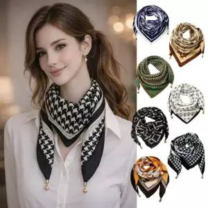 여성 자석 스카프 7종 1+1 데일리 패턴 간절기 오피스 사각 쁘띠