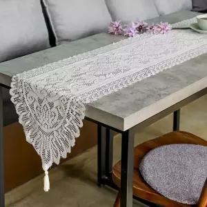 고퀄리티   프렌치 테이블러너 러너 아이보리 33x183cm 테이블 레이스